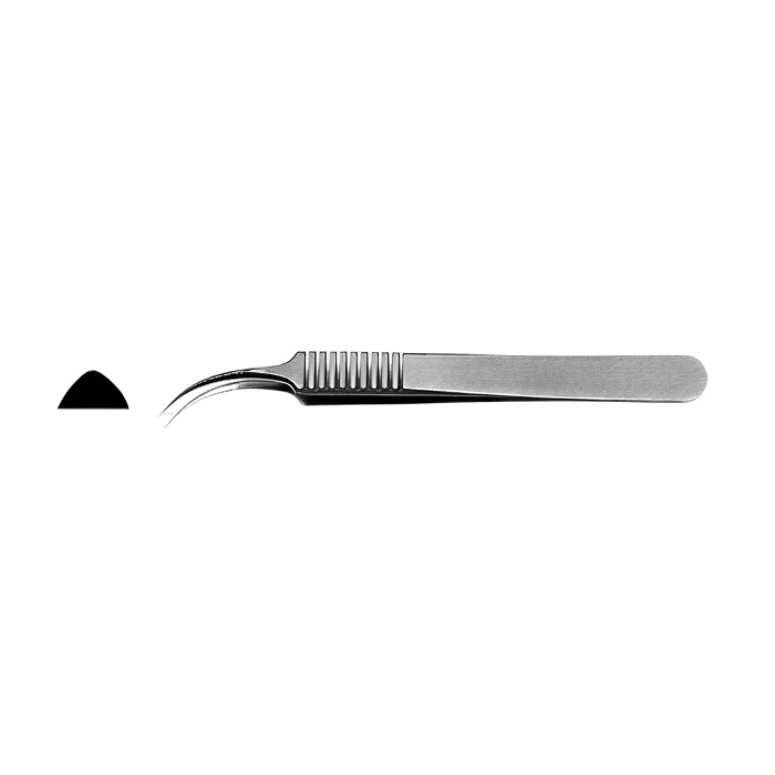 Tweezer #5, 0.06 mm Tips, Curved Surgical Tweezer Machine